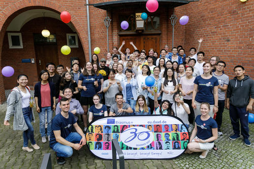 On Wednesday evening at the International House, German and international students celebrated 30 years of the Erasmus exchange program.