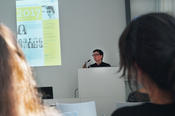 Prof. Dr. María do Mar Castro Varela hielt die Laudatio auf das Forschungsprojekt "Frauen und Flucht".