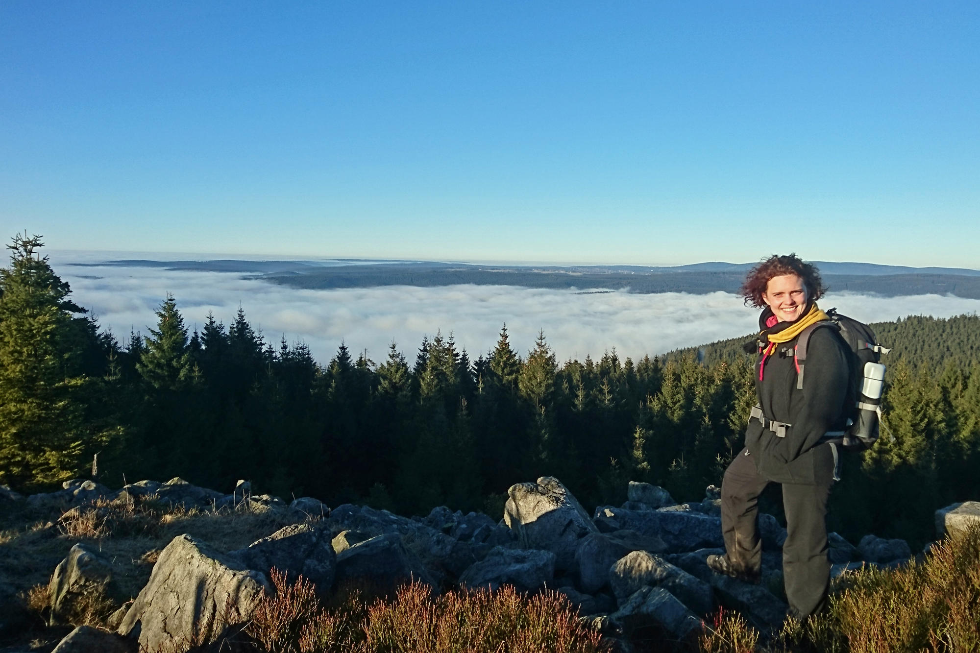 Martina Hubacech bei einer Wanderung des Uni Wanderclub Berlin.