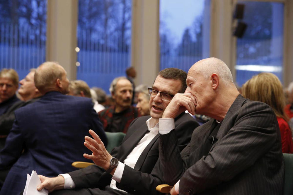 Prof. Dr. Jochem Marotzke (l.), Direktor am Max-Planck-Institut für Meteorologie in Hamburg, hielt den Einführungsvortrag.