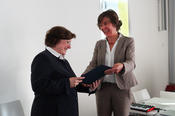 Den Margherita-von-Brentano-Preis 2017 erhielt die Juristin Beate Rudolf (l.) für ihr herausragendes langjähriges akademisches und gesellschaftspolitisches Wirken im Bereich der Menschenrechte, insbesondere der Frauenrechte.