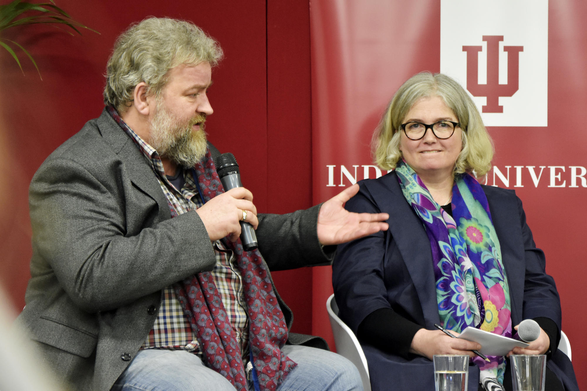 Alexander Görke und Elaine Monaghan.