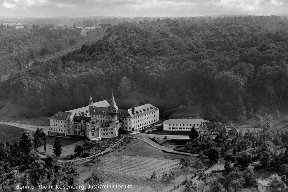 Die Rosenburg in Bonn, Sitz des Bundesjustizministeriums zwischen 1950 und 1973.