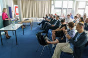 Die Direktorin des Sprachenzentrums, Dr. Ruth Tobias, freute sich über das große Interesse am Workshop.
