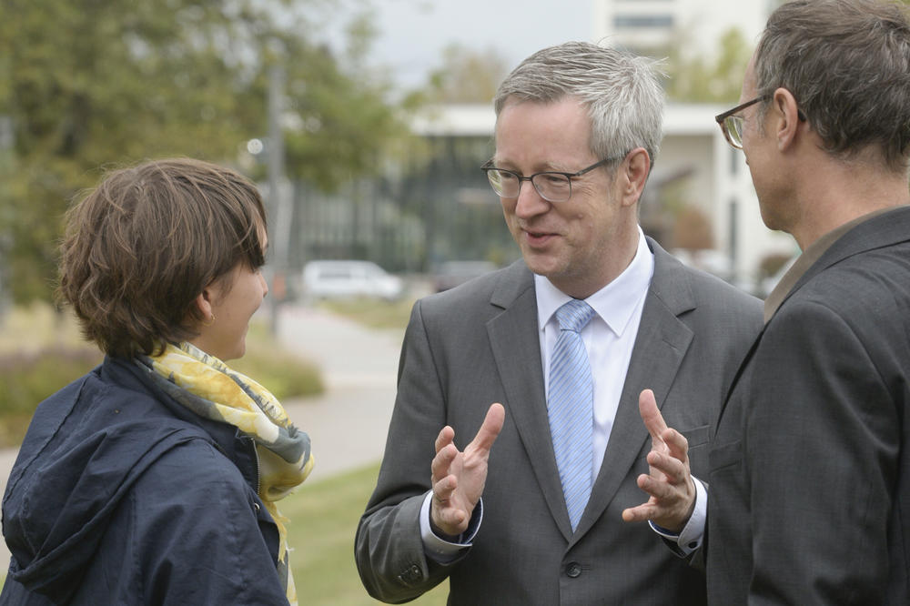 Immer im Gespräch: Für Günter M. Ziegler ist Kommunikation grundlegend für seine Arbeit als Universitätspräsident und Wissenschaftler.