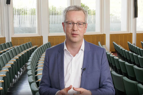 Los gehts: Universitätspräsident Professor Günter M. Ziegler wünscht allen Studierenden einen guten Start ins Semester.