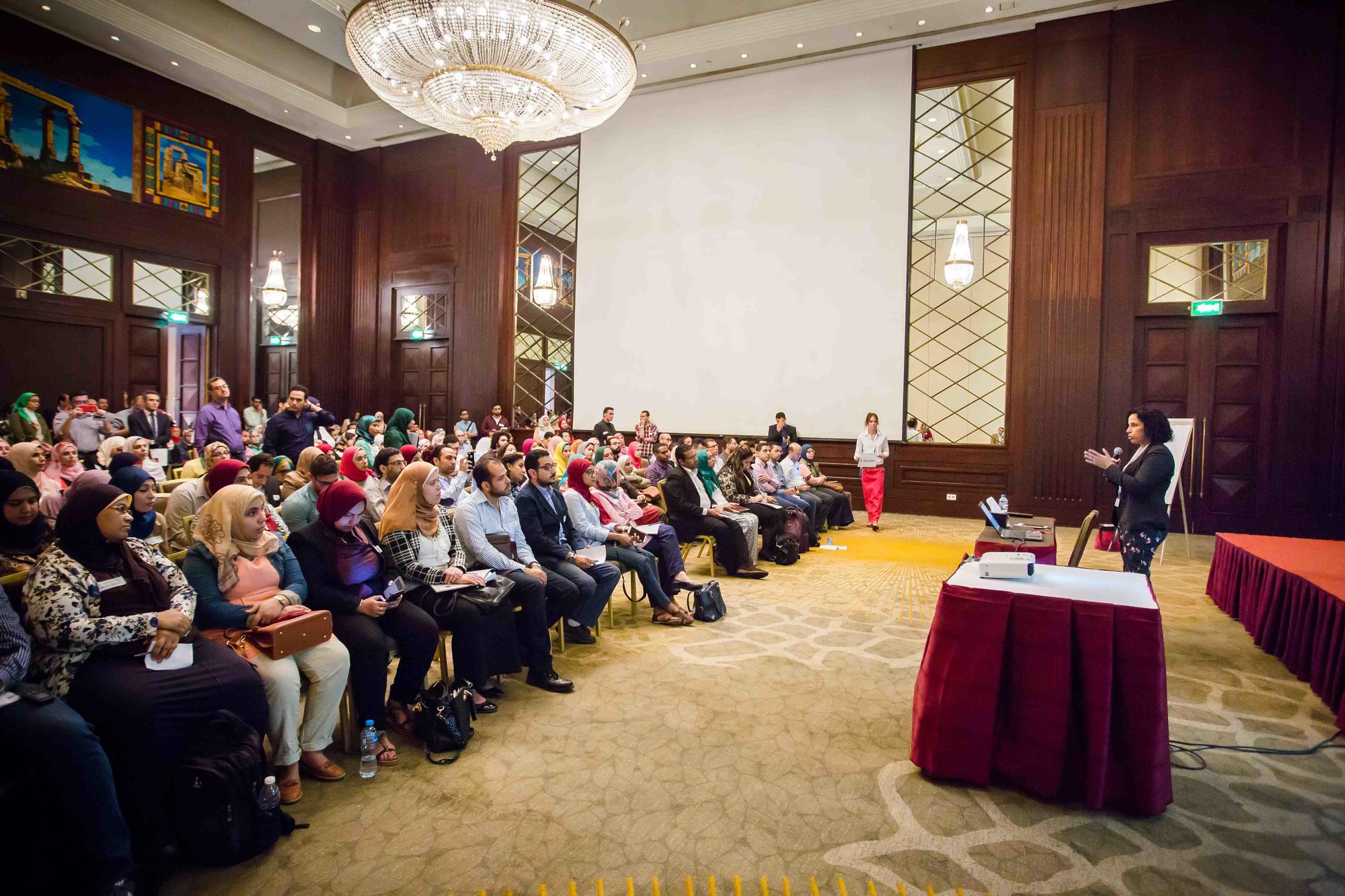 El Mahgoub mit Publikum