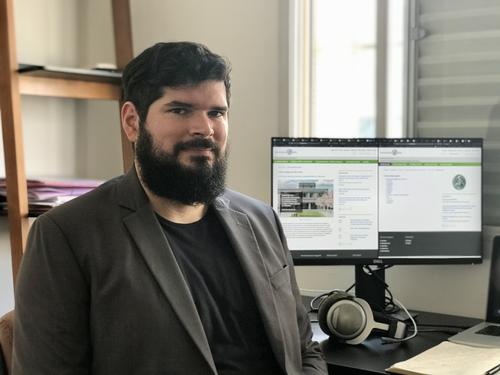 Christian Lazar ist seit seines Amtsantritts als Verbindungsbüroleiter in São Paulo dort im Homeoffice.