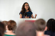 Die Studentin Isabella Pfusterer gehört zum Organisationsteam der „Sustainability Days“.