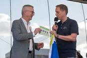 Kein Zurück mehr: Mit eigener Startnummer wird Universitätspräsident Günter M. Ziegler im kommenden Jahr beim Lauf antreten.