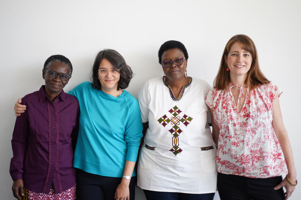 v.l.n.r.: Akua Opokua Britwum, Gülay Çağlar, Pacificah Florence Okemwa und Wendy Stollberg