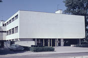 Die Mensa im Originalzustand, das Foto stammt aus dem Juni 1960.