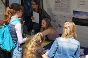 Am Stand der Tierärztekammer Berlin war einiges los.