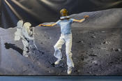3 - 2 - 1 - Takeoff: Alma am Stand der Fachrichtung Planetologie und Fernerkundung.