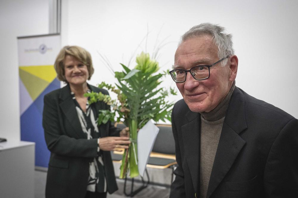 Zu Gast war auch Professor Helmut Schirmer, Emeritus der Freien Universität und Doktorvater von Christina Stresemann.