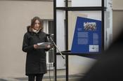 Eine Doktorandin erinnerte an Ceija Stojka, eine Lovara-Romni, die drei Konzentrationslager überlebte: Auschwitz-Birkenau, Ravensbrück und Bergen-Belsen.