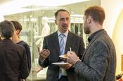 Dr. Tobias Stüdemann (l.), Leiter des Verbindungsbüros Osteuropa in Tbilissi, und Hans-Martin Meis, Referent des Universitätspräsidenten.