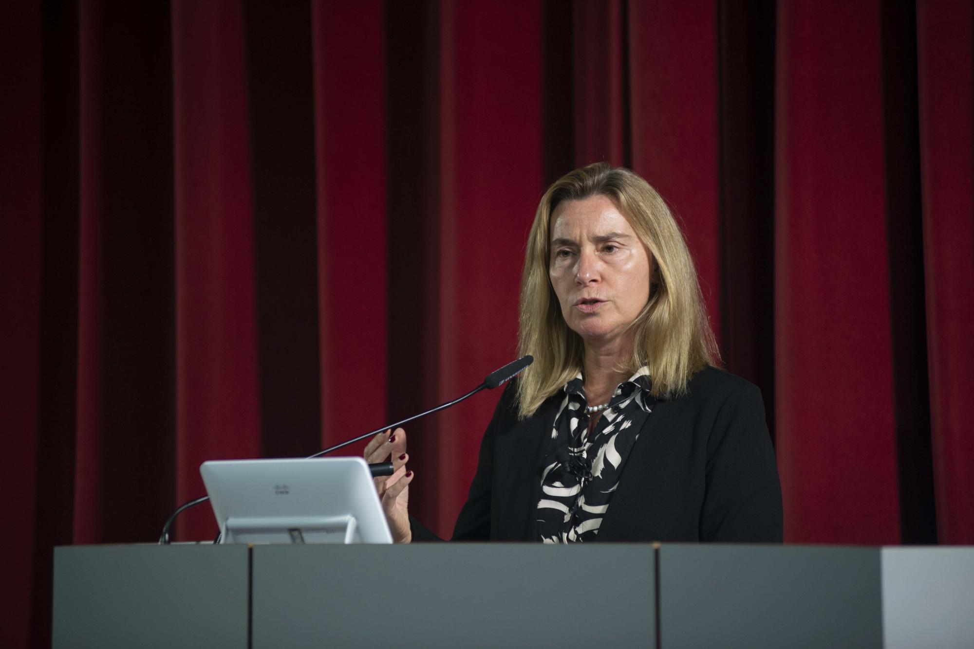 Nur ein Quentchen Optimismus: Federica Mogherini war von 2014 bis 2019 Hohe Vertreterin der EU für Außen- und Sicherheitspolitik, zuvor von Februar bis Oktober 2014 Außenministerin Italiens.