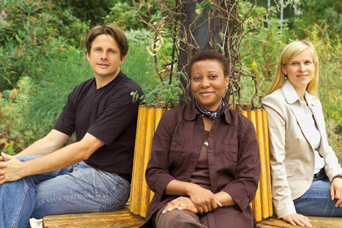 Die Gründer von "durakult": v.l.n.r.: Dr. Jens Baumgardt, Floriane Zinsou, Dr. Claudia Keil