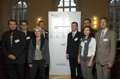 Mitglieder der Arbeitsgruppe "Corporate Semantic Web" beim Innovationsforum "Xinnovations 2008"