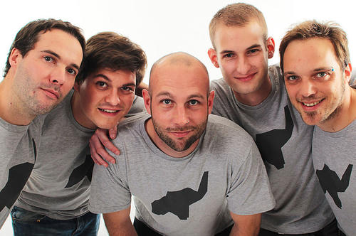Das Team "elefunds" (v.l.n.r.): Christoph Haas, Yannick Sonnenberg, Tim Wellmanns, David Hirsch, Ben Spiekermann.