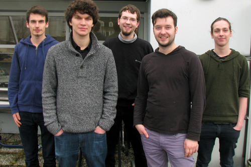 Das "i-chron"-Team: Jan Swoboda, Robert Wasenmüller, Stefan Behrend, Mark Engel, Markus Wende.