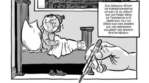 „Die große Transformation. Klima – Kriegen wir die Kurve?“ ist der Titel des Comics. Die kreative „Übersetzung“ eines 410 Seiten umfassenden wissenschaftlichen Berichtes wurde bereits mehrfach ausgezeichnet.