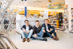 The Barzahlen team: Florian Swoboda, Achim Bönsch, Sebastian Seifert (left to right).