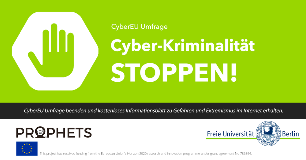 Damit die Studie aussagekräftig wird, möchte das Team möglichst viele Internetnutzerinnen und -nutzer zur Teilnahme anregen und macht mit Bannern wie diesem aufmerksam.