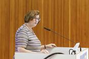 Ina Czyborra, Wissenschaftssenatorin von Berlin, gratulierte zur Eröffnung von echo