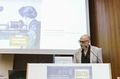 Professor Jan Lazardzig hielt das Grußwort im Namen des Fachbereichs Philosophie und Geisteswissenschaften