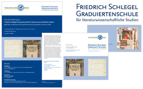 Erscheinungsbild für die Web- und Printdarstellung der Friedrich Schlegel Graduiertenschule