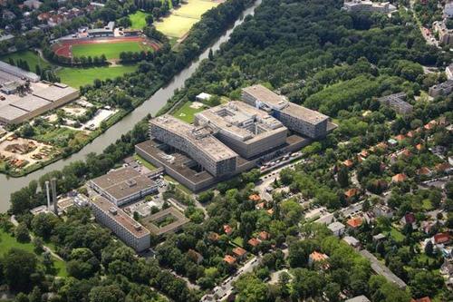 Der Campus Benjamin Franklin aus der Luft