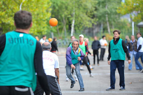 Den ersten Platz beim Völkerball belegten die Physiker mit dem Team „AG Alexa“