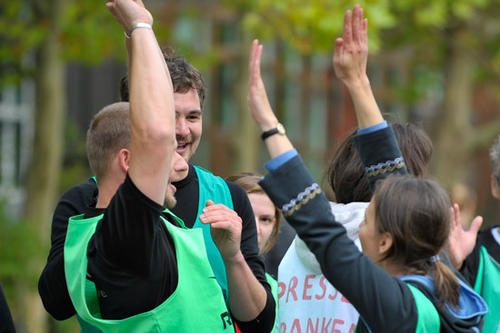 Zwölf Teams waren beim Gesundheitstag 2010 der Freien Universität gegeneinander angetreten.