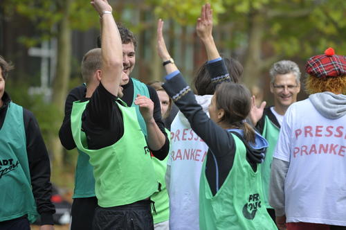 Die Freie Universität im Zeichen der Gesundheitsförderung: Beim diesjährigen Gesundheitstag messen sich die Teams nicht im Völkerball, sondern bei der Wii-Olympiade.