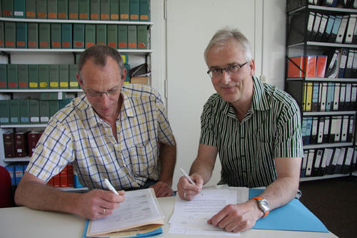 Lothar Fahrenkrog-Petersen (li.) und Günther Hauer betreuen das Trainee-Programm.