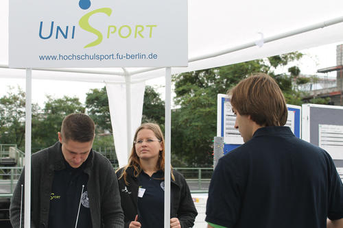 ... den Gesamtüberblick behielt das Orga-Team vom Hochschulsport.