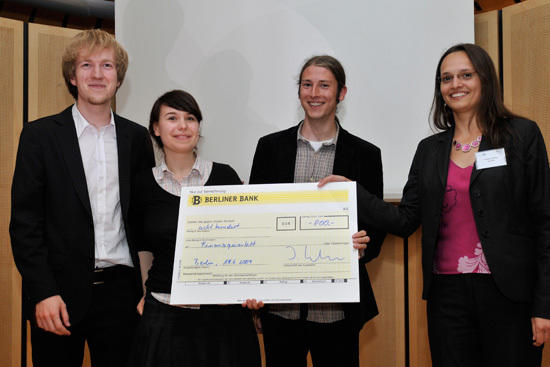 Den zweiten Platz belegte das Team mit dem Projekt "Finanzquartett"