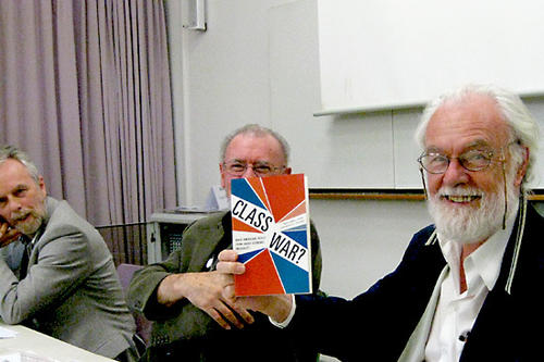 v.l.n.r.: Prof. Winfried Fluck, Direktor der Graduate School of North American Studies, Prof. Paul S. Boyer von der University of Wisconsin-Madison und Prof. David Harvey von der City University of New York