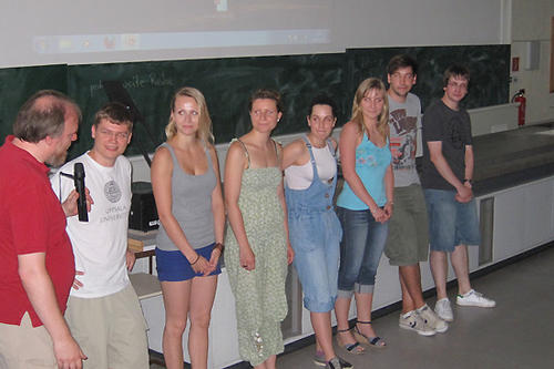 Teilnehmer und Teilnehmerinnen am Elisabeth-Schiemann-Wettbewerb des Instituts für Biologie