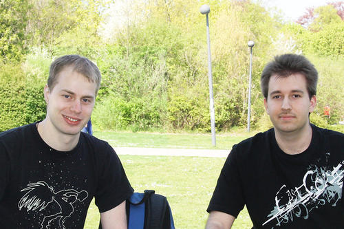Die Gewinner des InformatiCup 2011: Martin Lange und Tobias Tenbusch (v.l.)