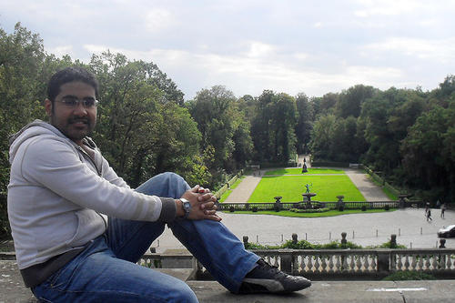 Aus Kairo an die Freie Universität Berlin kam Islam Shabanah: Er nimmt als Master-Student am Erasmus-Mundus-Programm teil.