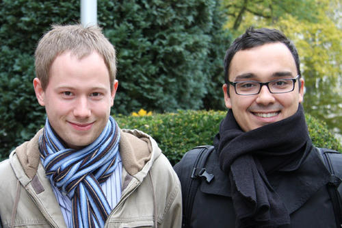 Haben ihre Seminararbeiten in Buchform herausgegeben: Lars Feddern (l.) und Frank Fabian (r.)