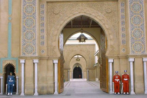 Der Königspalast in Rabat, der marokkanischen Hauptstadt