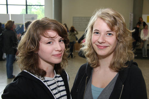 Rachel Hart und Désiré Noschka interessieren sich für ein Studium der Mathematik