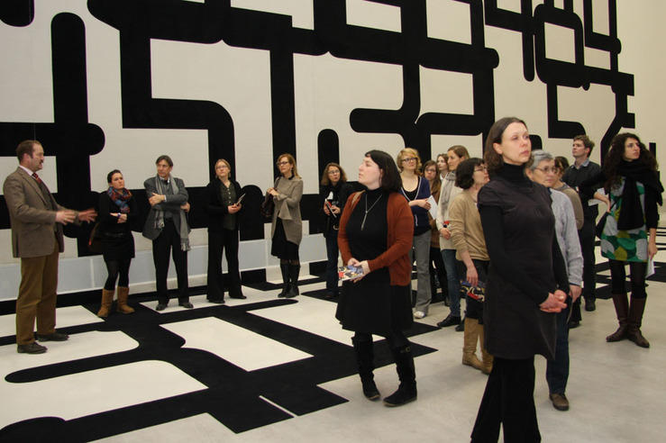 Besuch in der Ausstellung „J. Mayer H. RAPPORT. Experimentelle Raumstrukturen“, Berlinische Galerie 2011, © J. Mayer H.