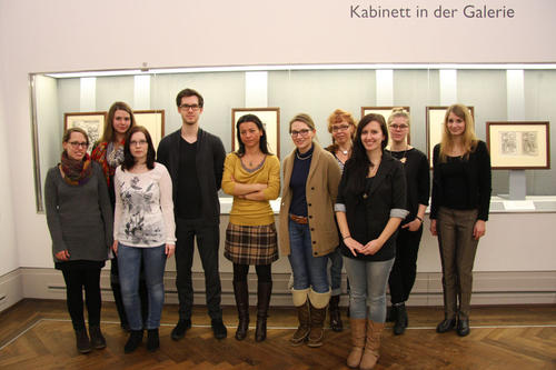 Sie haben die Ausstellung von Dürers Meisterstichen konzipiert und organisiert: Masterstudierende des kunsthistorischen Instituts der Freien Universität