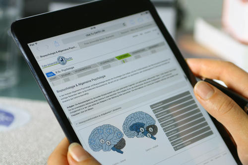 Auch das Fach Psychologie wird über einen Online-Assistenten vorgestellt.