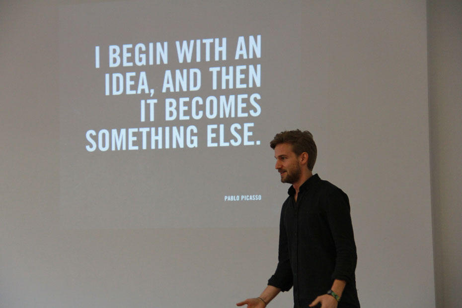 Ideen entwickeln und weiterverfolgen sind Ziele des Seminars „DRS ProGründung“. Zu den Referenten im ersten Durchgang zählte Frederik Kraft vom Lehrstuhl für Innovationsmanagement und Entrepreneurship an der Universität Potsdam.